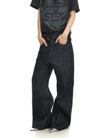 13oz Raw Denim Slightly Flared Pants 2