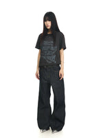 13oz Raw Denim Slightly Flared Pants 4