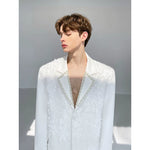 3D Jacquard Pearl Collar Suit Jacket 5