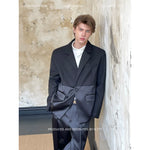 3D Patchwork Suit Set with Wide-Leg Pants 1