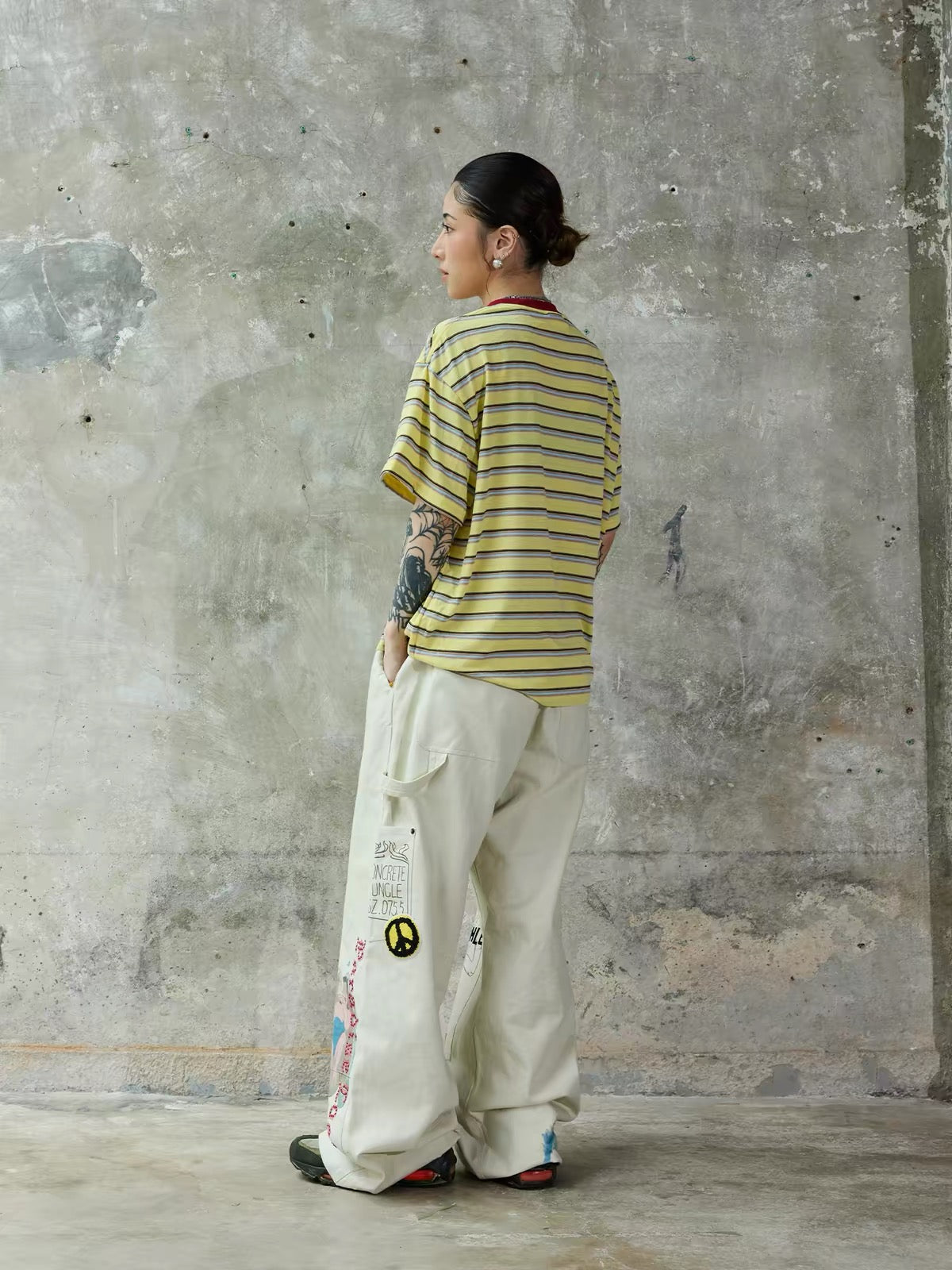 Striped Graphic Short-Sleeve T-Shirt