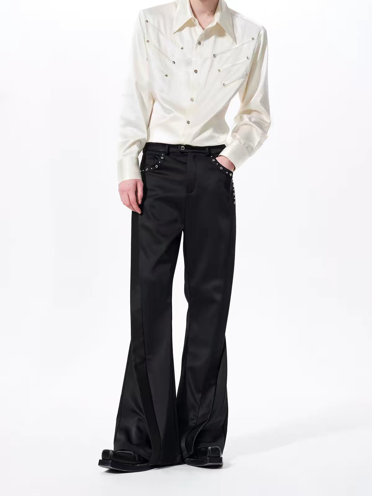 Slightly Flared Wrinkle-Free Dress Pants