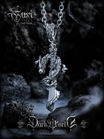 925 Sterling Silver Dragon Cross Necklace 2