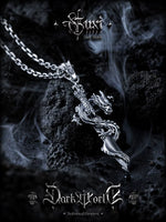 925 Sterling Silver Dragon Cross Necklace 3