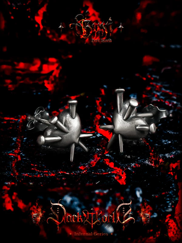 925 Sterling Silver Heart Stud Earrings 3