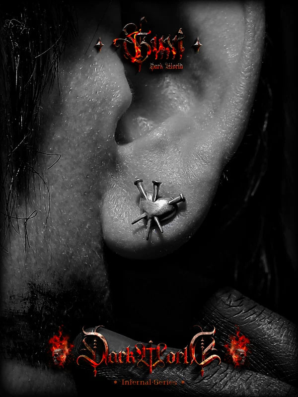 925 Sterling Silver Heart Stud Earrings 4