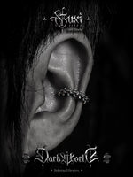 925 Sterling Silver Ram Spine Earrings 4