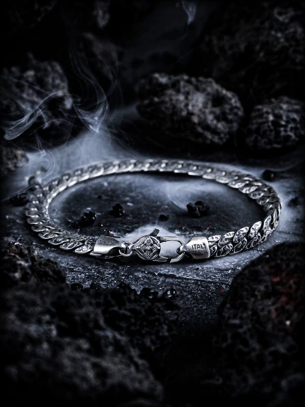 925 Sterling Silver Snake Bone Bracelet 1