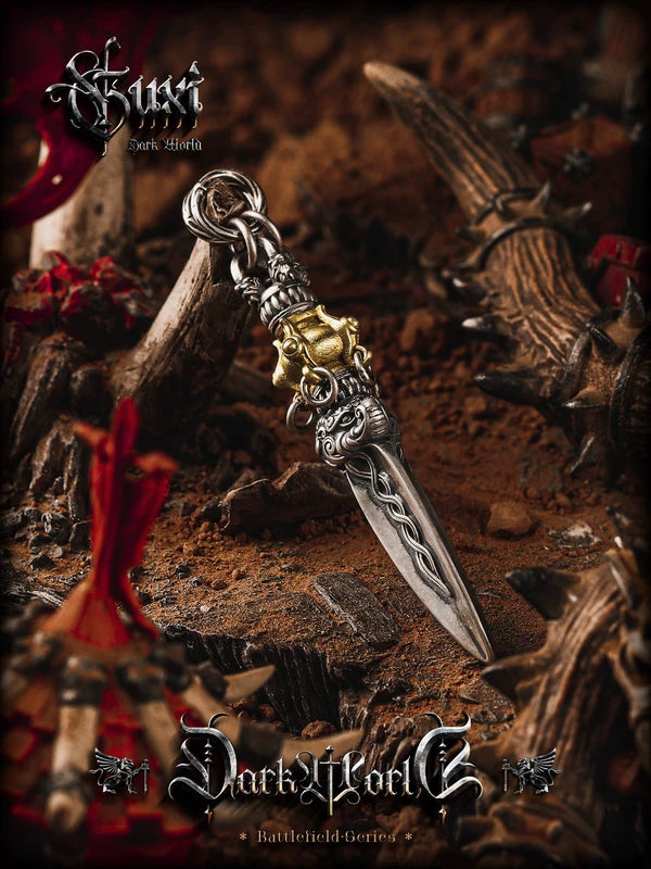 925 Sterling Silver Vajra Pestle Necklace 3