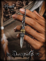 925 Sterling Silver Vajra Pestle Necklace 4