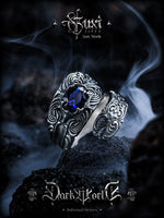 925 Sterling Silver Zircon Pattern Ring 2