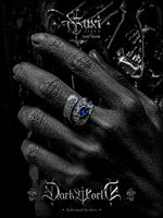 925 Sterling Silver Zircon Pattern Ring 4