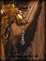 999 Sterling Silver Vajra Pendant Necklace 4