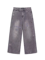 Distressed Wide-Leg Pants 1