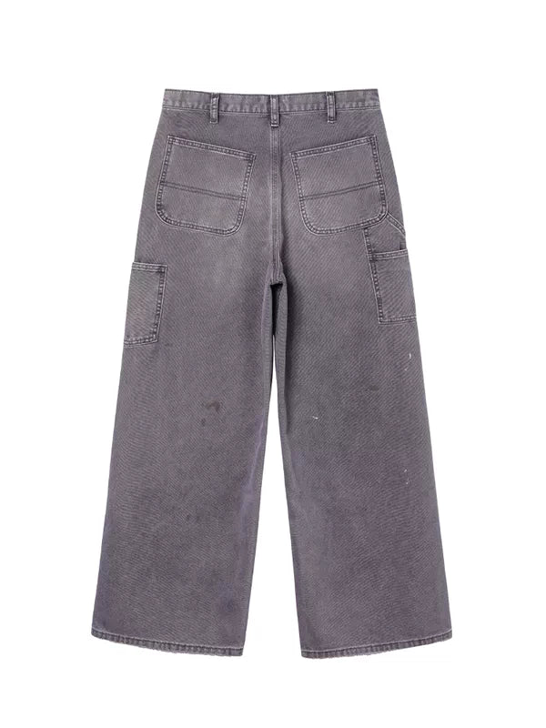 Distressed Wide-Leg Pants 2