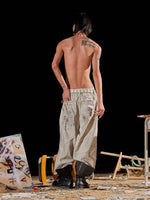 Distressed Loose Wide-Leg Jeans Pants 2