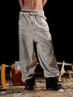 Distressed Loose Wide-Leg Jeans Pants 5