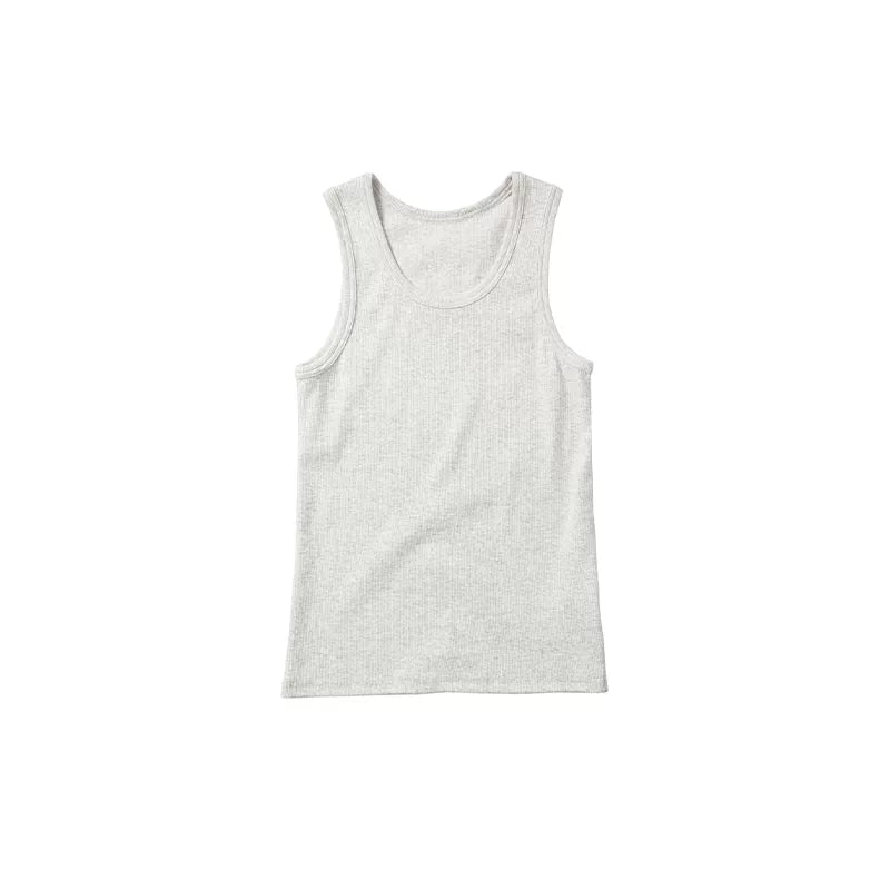 6073072620820,6073072620821,6073072620822,6073072620823, Stretch Ribbed Tank Top