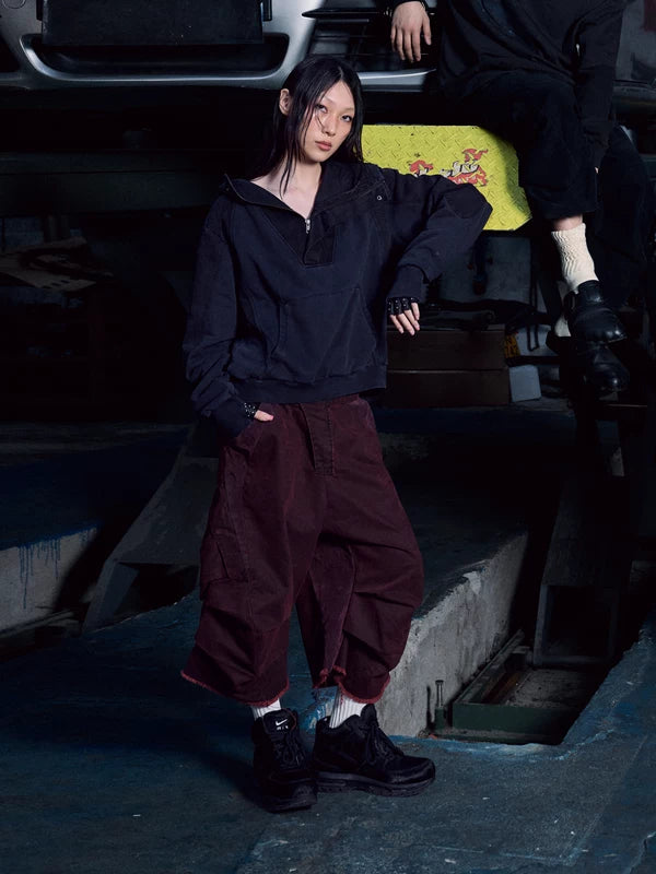 Two-Tone Racing Capri Pants 1