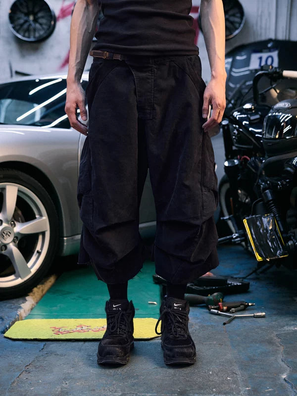 Two-Tone Racing Capri Pants 3