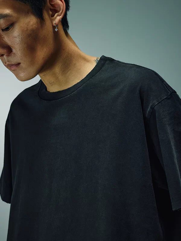 Distressed Vintage Basic T-Shirt 4