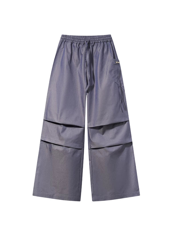Avant-Garde Pleated Wide-Leg Floor-Length Pants 5