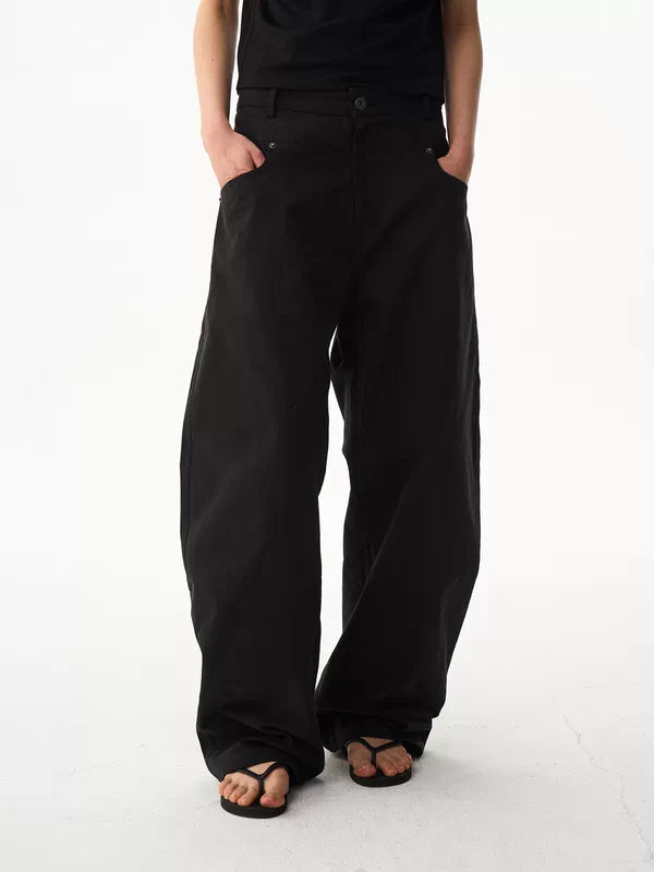Loose-Fit Straight-Leg Pants 1