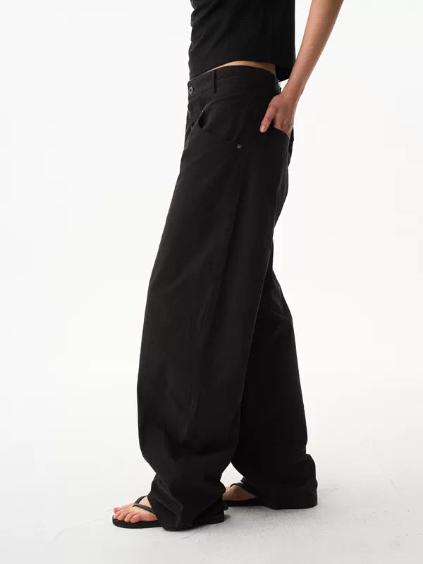 Loose-Fit Straight-Leg Pants 2