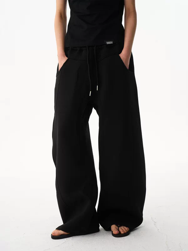 Heavyweight Curved Loose Casual Pants 2