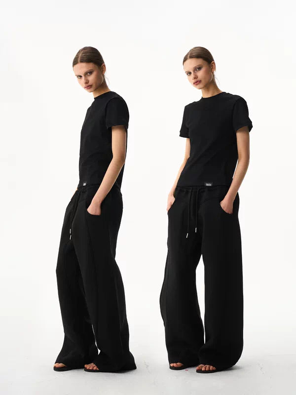 Heavyweight Curved Loose Casual Pants 3