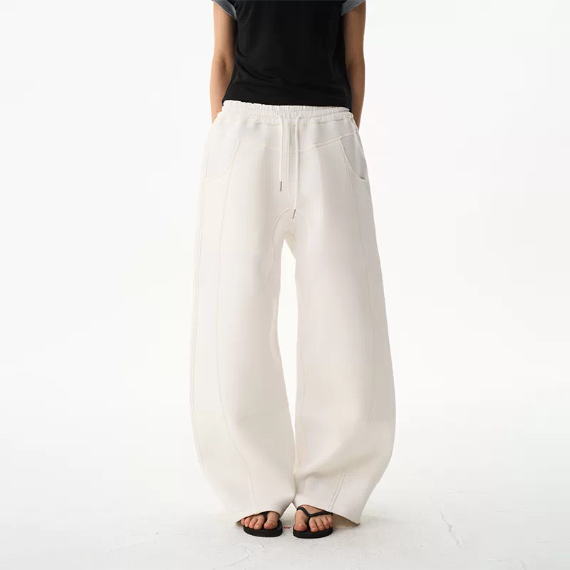 6044426705400,6044426705401,6044426705402,6044426705403, Heavyweight Curved Loose Casual Pants