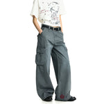 6201069203502,6201069203503,6201069203504,6201069203505,6201069203506, Vintage Washed Wide Leg Cargo Pants