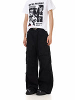 Baggy Six-Pocket Wide-Leg Cargo Pants 3