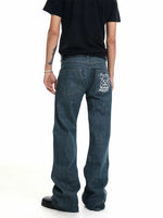 Raw Denim Flared Pants 1