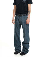 Raw Denim Flared Pants 5