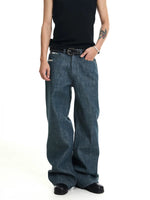 Raw Denim Flared Pants 2