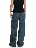 Raw Denim Flared Pants 4