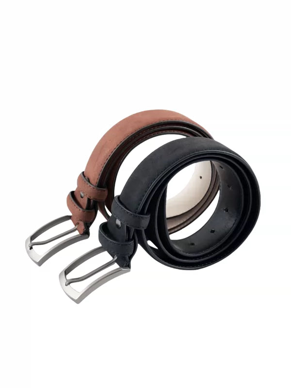 Suede Buckle Casual Pants Belt 2