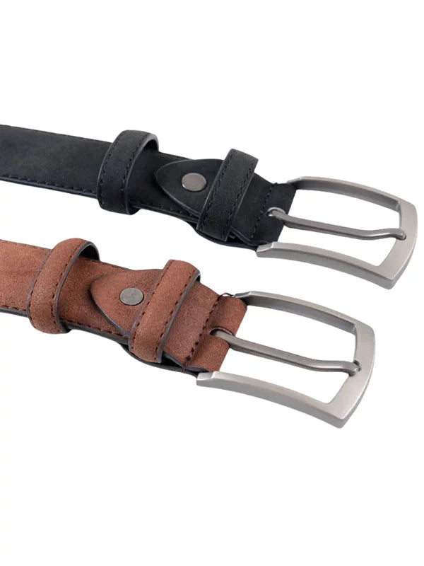 Suede Buckle Casual Pants Belt 4