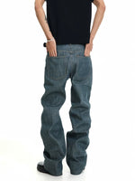 Raw Denim Flared Pants 5