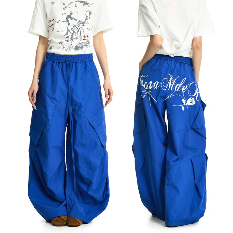 6200874558326,6200874558327,6200874558328,6200874558329, Wide-Leg Multi-Pocket Paratrooper Cargo Pants