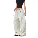 5820879244273,5820879244274,5820879244275,5820879244276, Wide-Leg Drawstring Multi-Pocket Cargo Pants