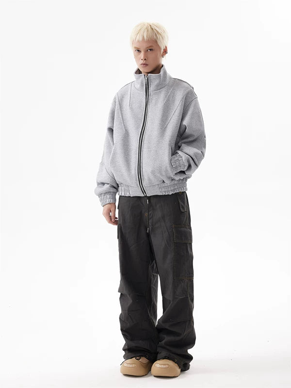 Retro Wide-Leg Multi-Pocket Cargo Pants 5