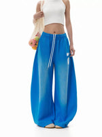 Retro Wide-Leg Drawstring Sweatpants 4
