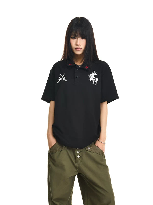 Embroidered Polo Shirt 1