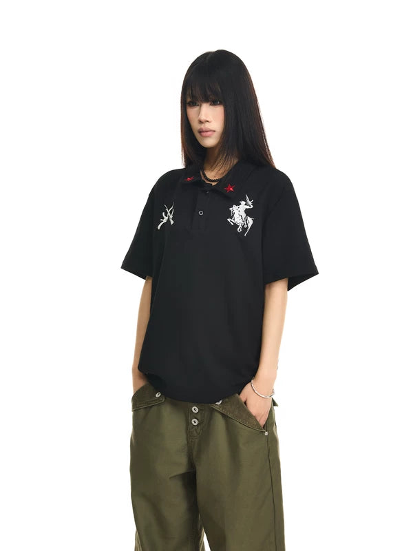 Embroidered Polo Shirt 2