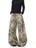 Baggy Camouflage Wide-Leg Cargo Pants 3