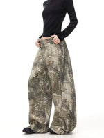 Baggy Camouflage Wide-Leg Cargo Pants 5