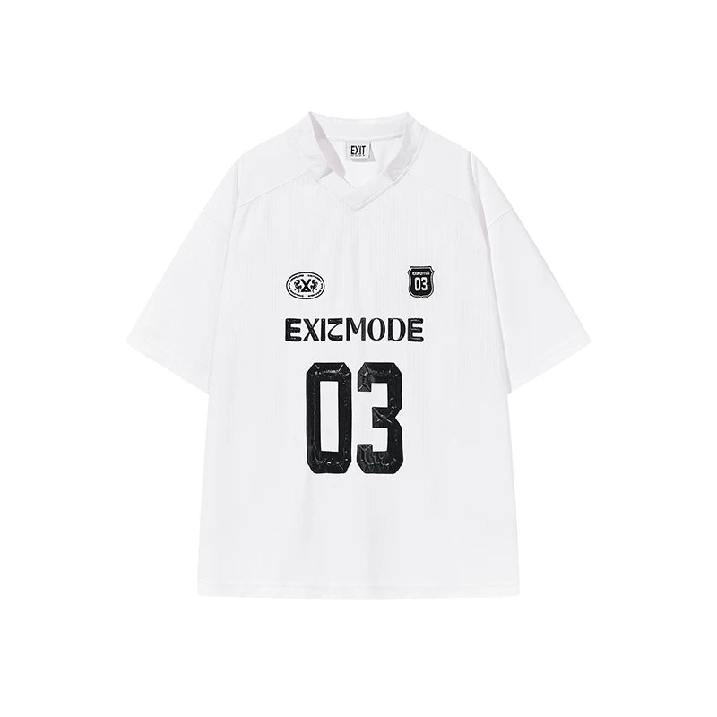 5796553569157,5796553569159,5796553569161,5796553569163, Retro Graphic Numbered Short-Sleeve T-Shirt