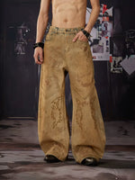 Distressed Wide-Leg Jeans 2